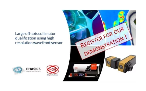 Webinar invitation large off axis collimator qualification with SID4 wavefront sensors