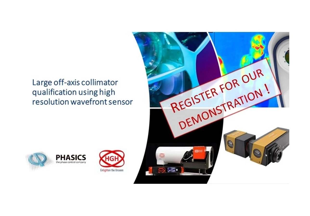 Webinar invitation large off axis collimator qualification with SID4 wavefront sensors