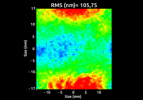 RWE measurement of a coated surface at 2040 nm with QWSLI technology