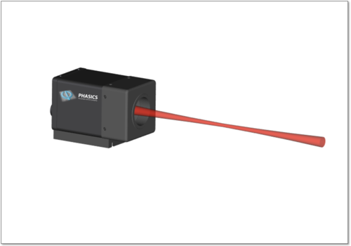 3d image of a laser wavefront test with SID4-HR
