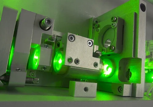 laser equipment in a laboratory