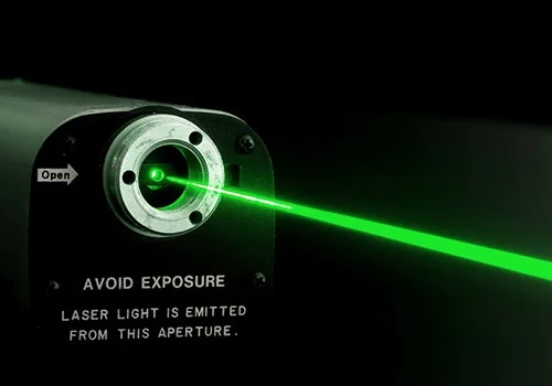 green industrial laser