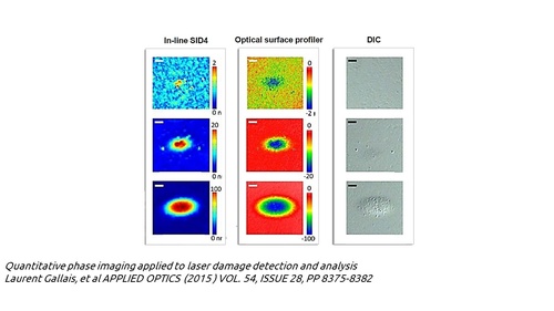 SID4 - DIC - Optical profiler surface measurement comparison
