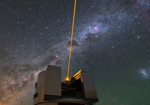 Large observatory with a laser guide star