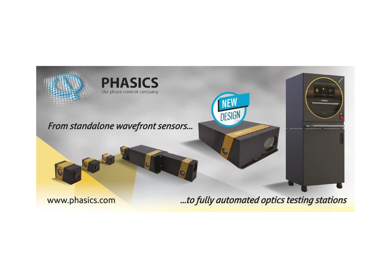Phasics changed the design of its entire product range, from standalone wavefront sensors to fully automated test stations