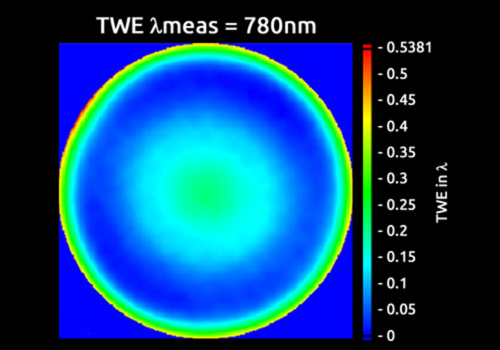 transmitted wavefront error measurement on a narrowband optical filter at 780 nm using Kaleo Multiwave and QWSLI technology