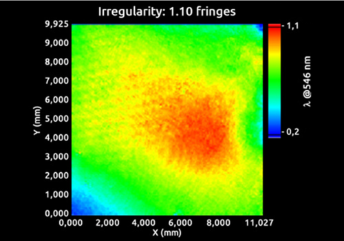 Surface topography measured with QWSLI (SID4-HR wavefront sensor)
