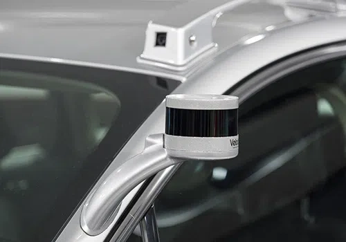 LIDAR sensor on an autonomous car