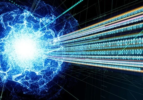 artist illustration of quantum computing